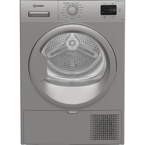 Indesit CYSD82DSSUK 8kg Heat Pump Condenser Dryer in Silver A Rated St - image 1