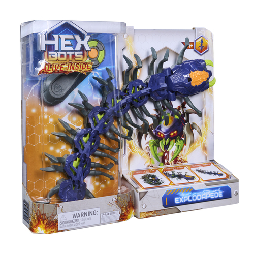 Spin Master HEX BOTS Explodapede Remote Control Robot Centipede Robot Toys with Light Up Eyes, Prank Toys for Kids Ages 4+ – image 7