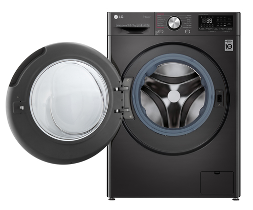 LG F4DV910H2S washer dryer Freestanding Front-load Black – image 2