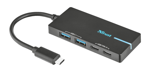 Trust 20820 interface hub USB 3.2 Gen 1 (3.1 Gen 1) Type-C Black – image 2