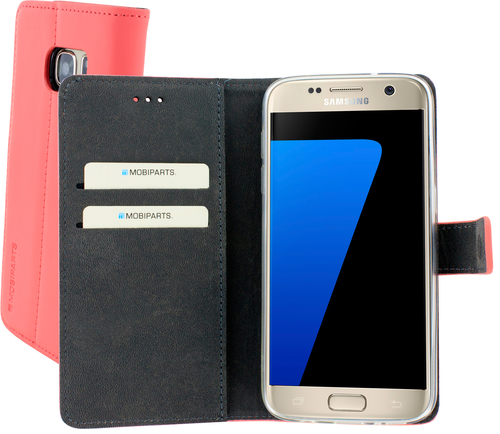 Mobiparts Premium Wallet TPU Case Samsung Galaxy S7 Peach Pink