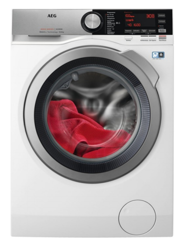 AEG L8WSF80609 стирально-сушильная машина Отдельно стоящий Фронтальная загрузка Белый
