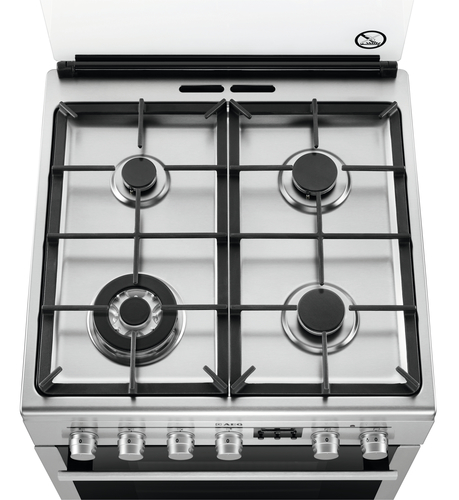 AEG 47886GT-MN Freestanding cooker Electric Gas Black, Stainless steel – image 2