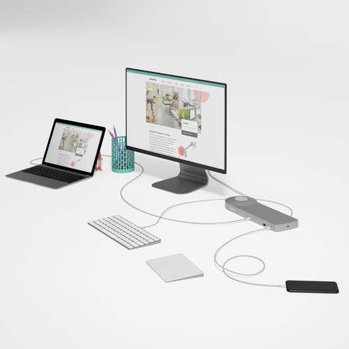 Dataflex Viewlite link USB-C docking station UK - desk 912 – image 8