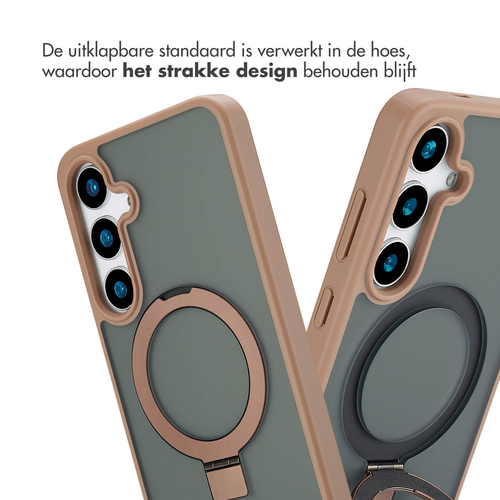 Accezz Ring Stand Backcover met MagSafe Samsung Galaxy S24 Plus - Brown, afbeelding 5