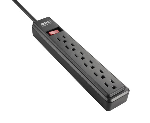APC PZ62BDP power distribution unit (PDU) 6 AC outlet(s) Black