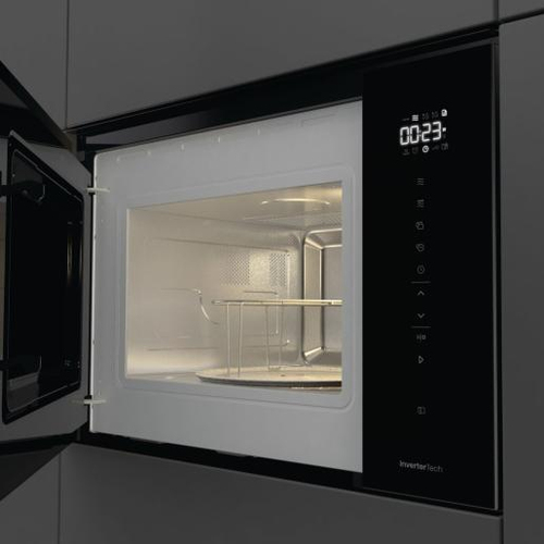 Hisense Hi6 BlackLine BIM325GI63DBGUK 25 Litre 39cm High, Built In Small Microwave With Grill - Jet Black, Black - image 1