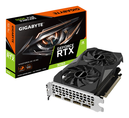 Gigabyte GeForce Rtx 3050 Windforce OC V2 6GB GDDR6 Graphics Card - GV-N3050WF2OCV2-6GD - image 1
