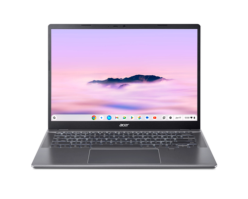 Acer Chromebook Plus 514 CBE594-2T-58T8 Intel Core 5 120U Хромбук 35,6 cm (14") Сенсорный экран WUXGA 16 GB LPDDR5x-SDRAM 256 GB Твердотельный накопитель (SSD) Wi-Fi 7 (802.11be) ChromeOS Серый