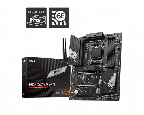 MSI PRO X670-P WIFI материнская плата AMD X670 Socket AM5 ATX