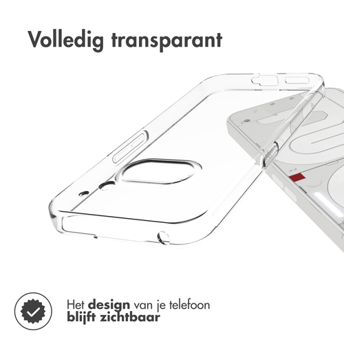 Accezz Clear Backcover Nothing Phone (2a) / 2(a) Plus - Transparant, afbeelding 2