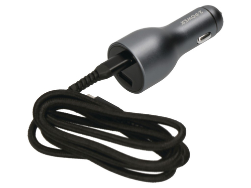 Car PSU 100W PD USB-C 18W USB-A + Cable, afbeelding 4
