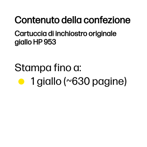 HP 953 – Cartuccia giallo originale