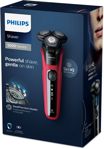 Philips SHAVER Series 5000 S5583/20 men's shaver Rotation shaver Trimmer Black, Red – image 4