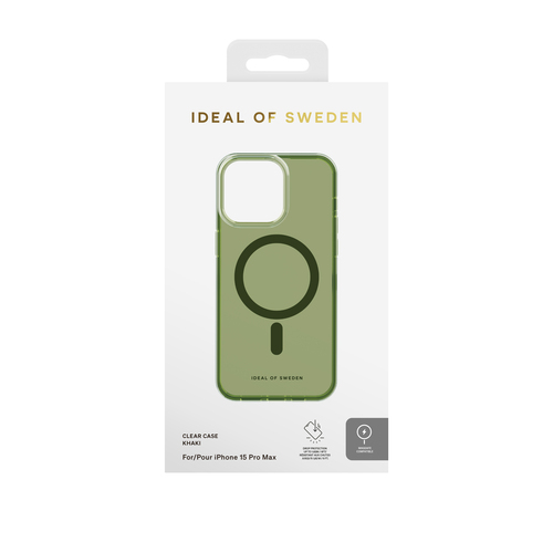 iDeal of Sweden Clear Case MagSafe iPhone 15PM Khaki – image 2