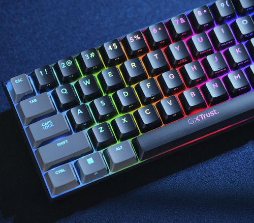 Trust GXT867 ACIRA 60% MINI GAMING Toetsenbord Zwart, afbeelding 8