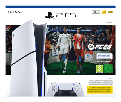 Sony Interactive Entertainment PlayStation 5 + EA Sports FC 26 Bundle 1 TB Wi-Fi Черный, Белый