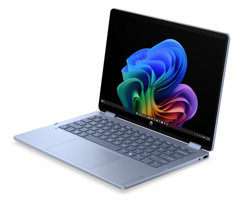 HP OmniBook 5 Flip 2-in-1 Laptop Next Gen AI 14-km0001nsx Copilot+ PC Intel Core Ultra 9 386H 35,6 cm (14") Pantalla táctil 2K 32 GB LPDDR5x-SDRAM 1 TB SSD Wi-Fi 6 (802.11ax) Windows 11 Home Azul