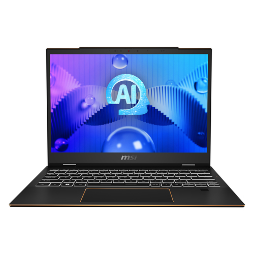 MSI Summit E13 AI EVO A1MTG-023ES Intel Core Ultra 7 155H Гибрид (2-в-1) 33,8 cm (13.3") Сенсорный экран Full HD+ 32 GB LPDDR5-SDRAM 1 TB Твердотельный накопитель (SSD) Wi-Fi 7 (802.11be) Windows 11 Pro Черный