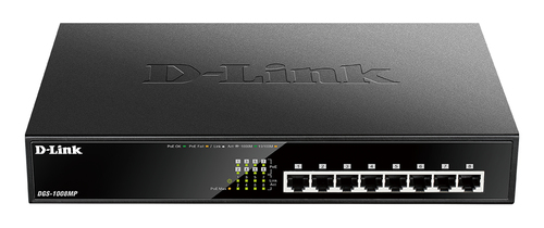 D-Link Switch DGS-1008MP 8xGBit (8xPoE - 140W) Unmanaged