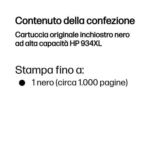 HP 934XL – Cartuccia nero originale