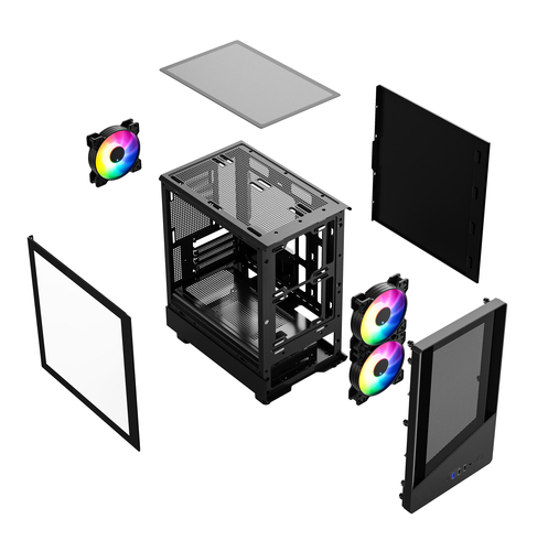 VIDA SPIRE M MATX BLACK GAMING CASE – image 5