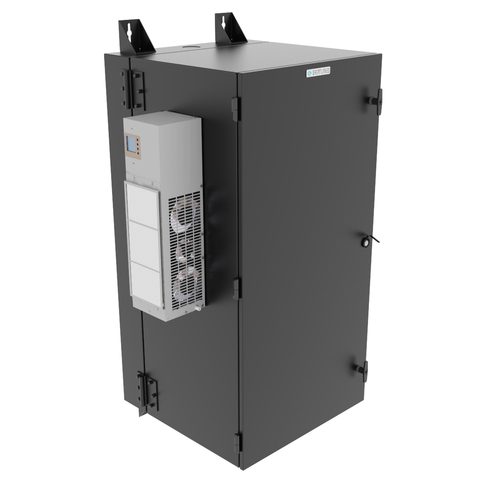 Vertiv GL48N12-24-B-AC22 rack cabinet 26U Wall mounted rack Black