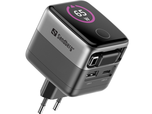 Sandberg Charger PD65W Display + Cable – image 2