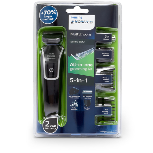 Philips Norelco Multigroom 3100 QG3330/49 body groomer/shaver Black, Silver – image 4