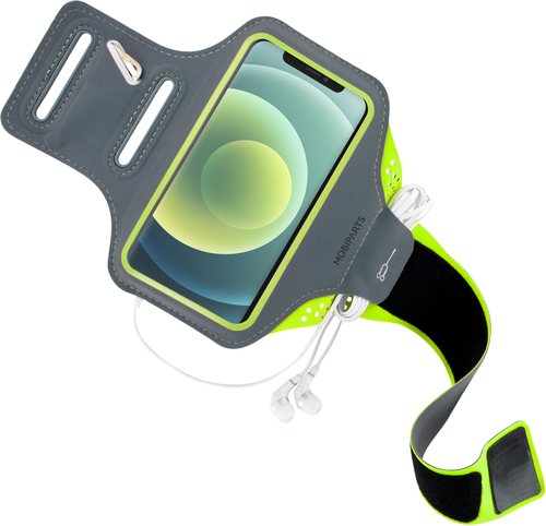 Mobiparts Comfort Fit Sport Armband Apple iPhone 12/12 Pro Neon Green – image 3
