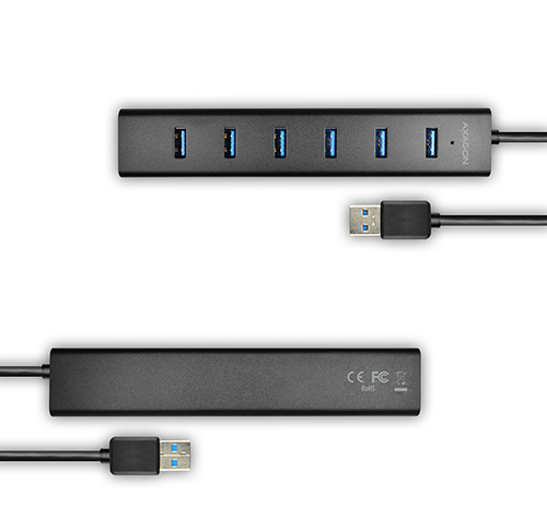 AXAGON HUE-SA7BP - Hub - 7 Ports USB-Hubs - USB 32 - 7 - Schwarz – Foto 11 von 11
