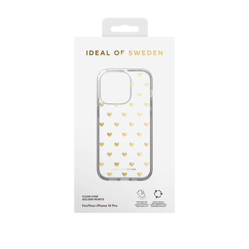 iDeal of Sweden Clear Case iPhone 14 Pro Golden Hearts – image 2