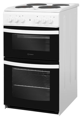 Indesit ID5E92KMW/UK cooker Freestanding cooker Electric Black, White – image 6