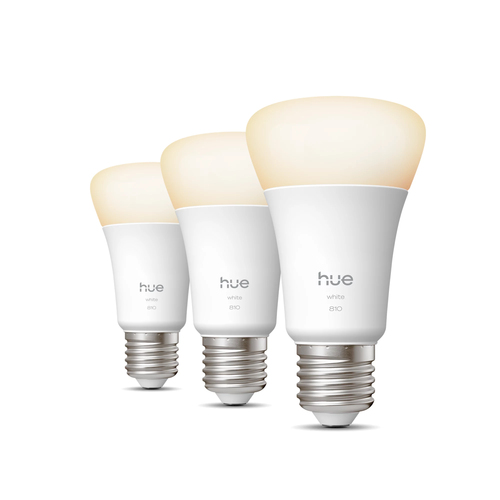 Philips Hue Slimme Ledlamp White - A60 - 810lm - E27 - 7w - 3 Stuks