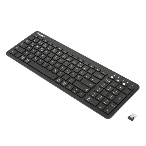 Targus AKB863DE клавиатура Универсальная Bluetooth QWERTZ Немецкий Черный