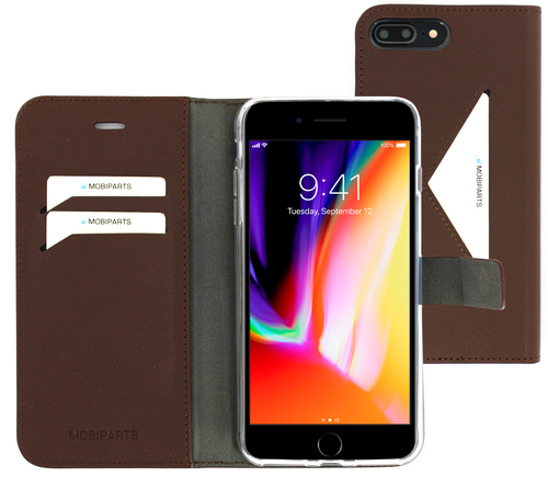 Mobiparts Classic Wallet Case Apple iPhone 7 Plus, iPhone 8 Plus Brown