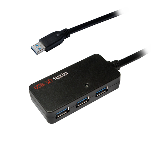 LogiLink UA0262 interface hub USB 3.2 Gen 1 (3.1 Gen 1) Type-A 5000 Mbit/s Black