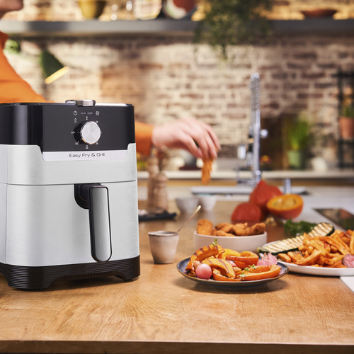 Tefal EY501A Easy Fry Airfryer - 4,2 liter inhoud - 1500 W vermogen - 6-in-1 kookfuncties - Rapid Air-technologie – Foto 9 van 10