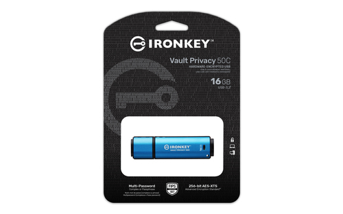 KINGSTON 16GB USB-C IronKey Vault 50C