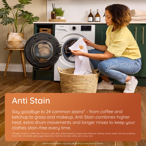 Hotpoint AntiStain Hbd 8680 Anti Stain UK 8Kg/6Kg Washer Dryer with 1400 rpm - White - D Rated [Wash&Dry], A Rated [Wash Only], White - image 2
