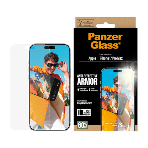 PanzerGlass Ultra-Wide Fit Ceramic II Apple iPhone 17 Pro Max Displayschutz – Foto 2 von 5