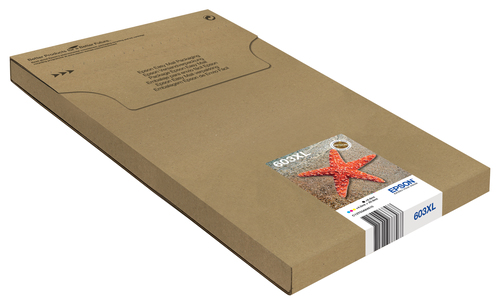 Epson 603XL Multipack Mail Packaging Sort Gul Cyan Magenta Blæk C13T03A64510