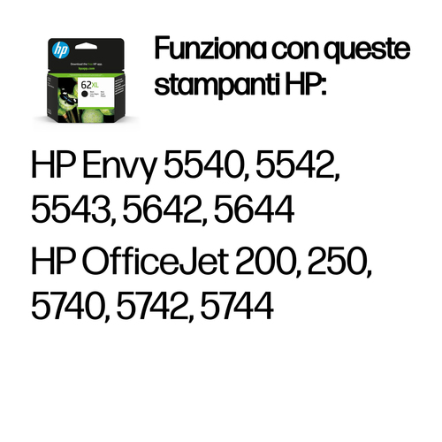 HP 62XL – Cartuccia nero originale