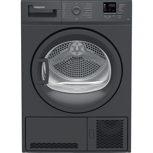 Hotpoint C HD C82 Gggd UK 8 kg Condenser Tumble Dryer - Graphite, Silver/Grey - image 1