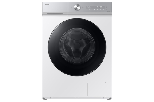 Samsung WD90DB8B85GH washer dryer Freestanding Front-load Silver, White