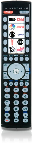 Philips SRU4105WM/17 télécommande IR Wireless DVD/Blu-ray, TV, VCR Appuyez sur les boutons 0