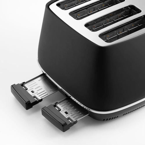 Delonghi 4 Slice Distinta X Stainless Steel Toaster Black Black - image 3