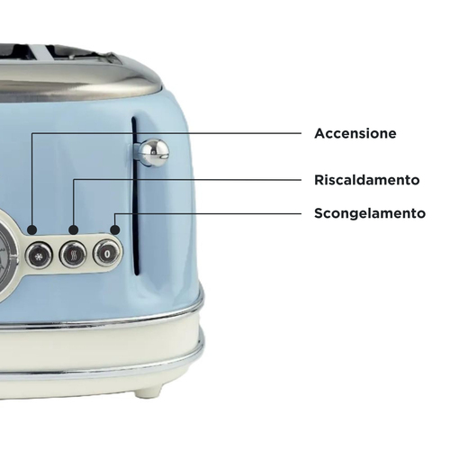 Ariete Vintage 156 4-Slice Toaster - Blue - image 3