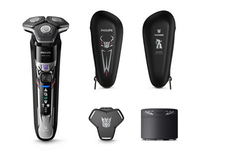 Philips SHAVER Series 7000 S7618/55 men's shaver Rotation shaver Trimmer Black, Purple, Silver