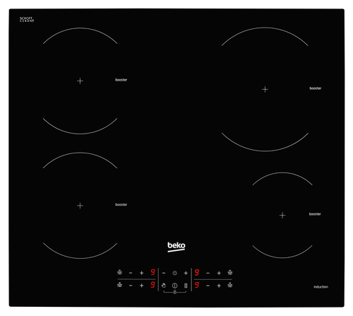 Beko HXI64200AT варочная поверхность Черный Встроенный 58 cm Плита с зонами индукции 4 зона(ы)